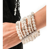 Paparazzi "Glow-Ology" White Zi Collection Bracelet