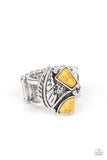 Paparazzi "Make The NEST Of IT" Yellow Ring Paparazzi Jewelry