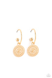 Paparazzi "Mandala Maiden" Gold Post Earrings Paparazzi Jewelry
