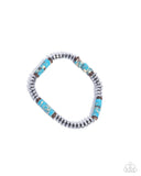 Paparazzi "Marbled Mecca" Blue Men's Urban Bracelet Unisex Paparazzi Jewelry