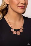 Paparazzi "Medaled Mosaic" Copper Necklace & Earring Set Paparazzi Jewelry