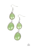 Paparazzi "Mediterranean Myth" Green Earrings Paparazzi Jewelry