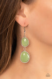 Paparazzi "Mediterranean Myth" Green Earrings Paparazzi Jewelry