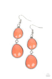 Paparazzi "Mediterranean Myth" Orange Earrings Paparazzi Jewelry