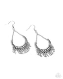 Paparazzi "Melodic Moons" Silver Earrings Paparazzi Jewelry
