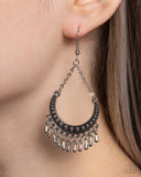 Paparazzi "Melodic Moons" Silver Earrings Paparazzi Jewelry