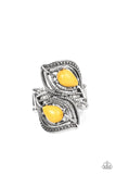 Paparazzi "Mesa Mystique" Yellow Ring Paparazzi Jewelry
