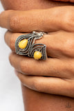 Paparazzi "Mesa Mystique" Yellow Ring Paparazzi Jewelry