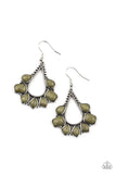 Paparazzi "Mesa Trek" Green Earrings Paparazzi Jewelry