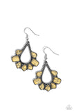 Paparazzi "Mesa Trek" Yellow Earrings Paparazzi Jewelry