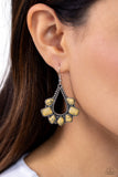 Paparazzi "Mesa Trek" Yellow Earrings Paparazzi Jewelry
