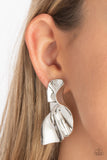 Paparazzi "METAL-Physical Mood" Silver Post Earrings Paparazzi Jewelry