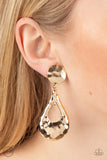 Paparazzi "Metallic Magic" Gold Clip On Earrings Paparazzi Jewelry