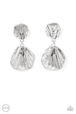 Paparazzi "Metro Mermaid" Silver Clip On Earrings Paparazzi Jewelry