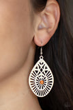Paparazzi "Modern Mural" Brown Earrings Paparazzi Jewelry
