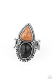 Paparazzi "Mojave Mosaic" Black Ring Paparazzi Jewelry