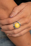 Paparazzi "Mojave Native" Yellow Ring Paparazzi Jewelry