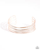 Paparazzi "Monochromatic Crossover" Rose Gold Bracelet Paparazzi Jewelry