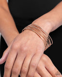 Paparazzi "Monochromatic Crossover" Rose Gold Bracelet Paparazzi Jewelry