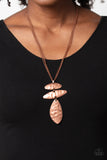 Paparazzi "Monochromatic Model" Copper Necklace & Earring Set Paparazzi Jewelry
