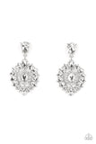 Paparazzi "My Good Luxe Charm" White Post Earrings Paparazzi Jewelry