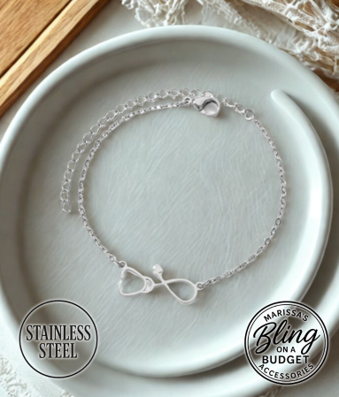 Heartbeat Nurse Bracelet - Stainless Steel Paparazzi Jewelry