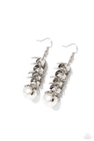 Paparazzi "Ocean FROND Property" White Earrings Paparazzi Jewelry