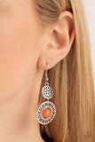 Paparazzi "Ocean Orchard" Orange Earrings Paparazzi Jewelry