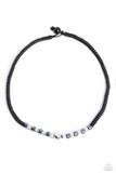 Paparazzi "Oil Spill Orbit" Silver Mens Necklace Unisex Paparazzi Jewelry
