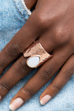 Paparazzi "Optimistically Oracle" Rose Gold Ring Paparazzi Jewelry