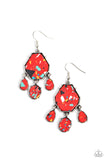Paparazzi "Organic Optimism" Red Earrings Paparazzi Jewelry