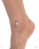Paparazzi "Oyster Overture" Pink Anklet Bracelet Paparazzi Jewelry