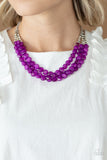 Paparazzi "Pacific Picnic" Purple Necklace & Earring Set Paparazzi Jewelry