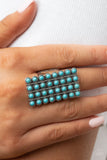 Paparazzi "Pack Your Saddlebags" Blue Ring Paparazzi Jewelry