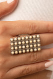 Paparazzi "Pack Your Saddlebags" White Ring Paparazzi Jewelry