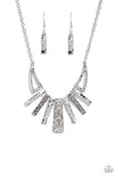 Paparazzi "Paisley Pastime" Silver Necklace & Earring Set Paparazzi Jewelry
