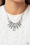 Paparazzi "Paisley Pastime" Silver Necklace & Earring Set Paparazzi Jewelry