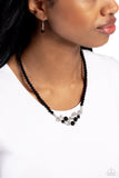 Paparazzi "Pampered Pearls" Black Necklace & Earring Set Paparazzi Jewelry