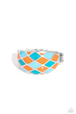 Paparazzi "Patchwork Party" Orange Ring Paparazzi Jewelry