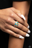 Paparazzi "Patchwork Party" Orange Ring Paparazzi Jewelry