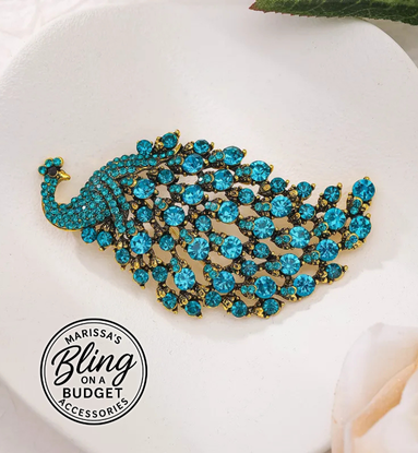 Peacock Brooch Paparazzi Jewelry