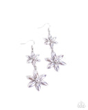 Paparazzi "Pearl Posy" Silver Earrings Paparazzi Jewelry