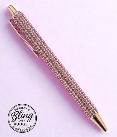 Pink and Rose Gold Pen Paparazzi Jewelry