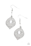 Paparazzi "Perky Perennial" White Earrings Paparazzi Jewelry