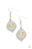 Paparazzi "Perky Perennial" Yellow Earrings Paparazzi Jewelry
