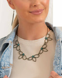 Paparazzi "Petal Pageantry" Brass Necklace & Earring Set Paparazzi Jewelry