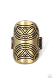 Paparazzi "Pharaoh Party" Brass Ring Paparazzi Jewelry