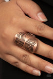 Paparazzi "Pharaoh Party" Copper Ring Paparazzi Jewelry