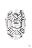 Paparazzi "Pharaoh Party" Silver Ring Paparazzi Jewelry