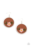 Paparazzi "Prairie Patchwork" Pink Earrings Paparazzi Jewelry